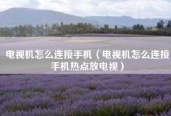 电视机怎么连接手机（电视机怎么连接手机热点放电视）